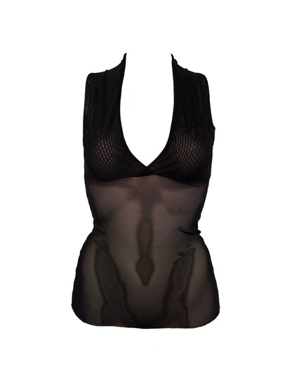 Mesh Neckholder Tank Top