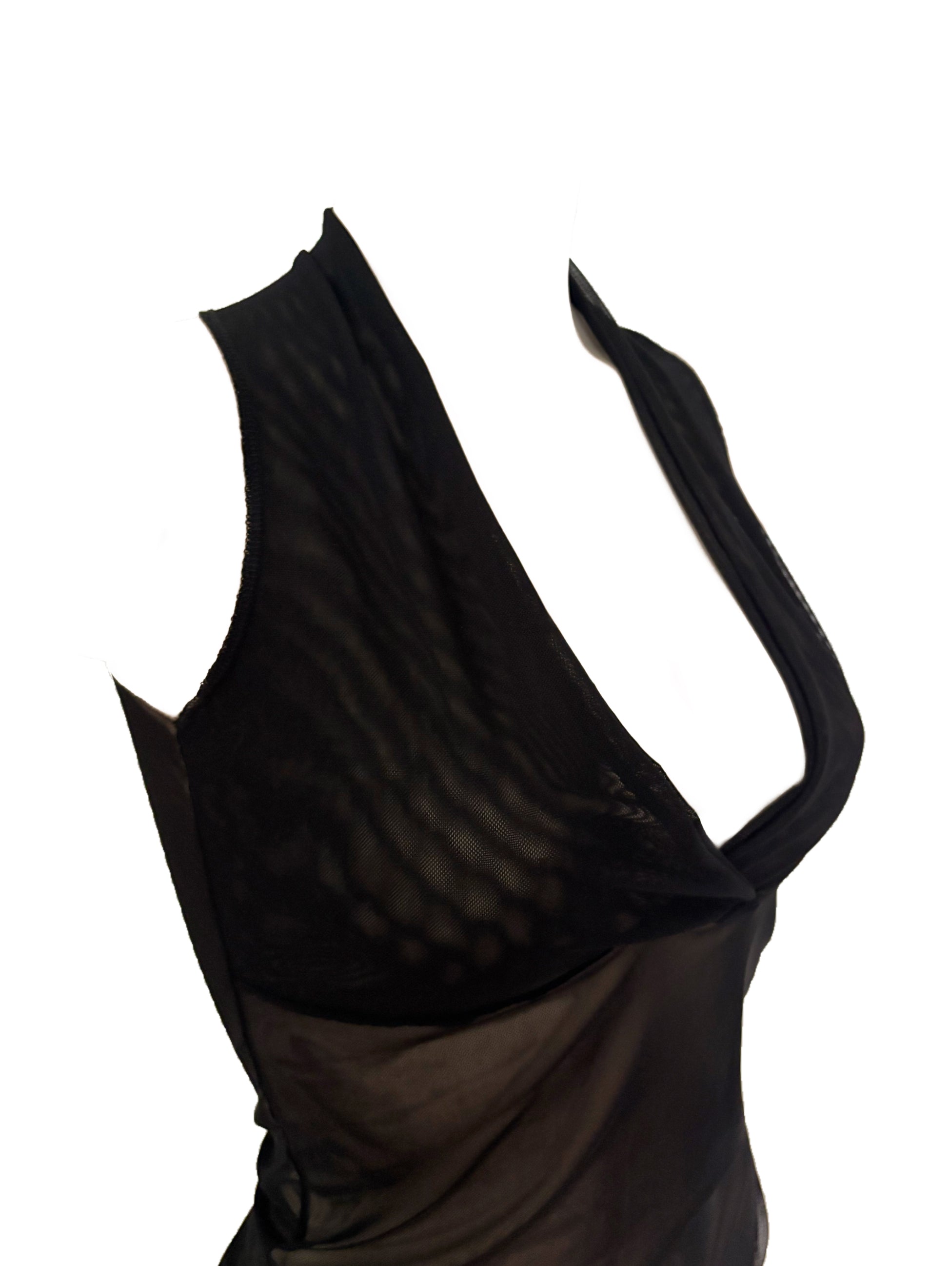 Mesh Neckholder Tank Top