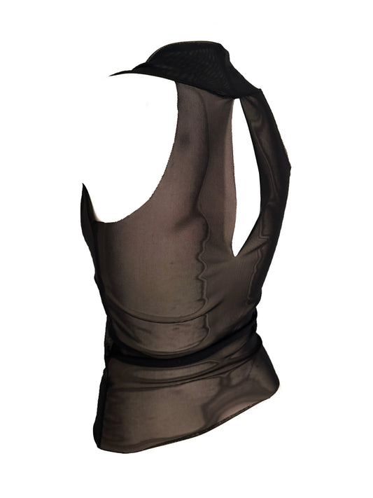 Mesh Neckholder Tank Top