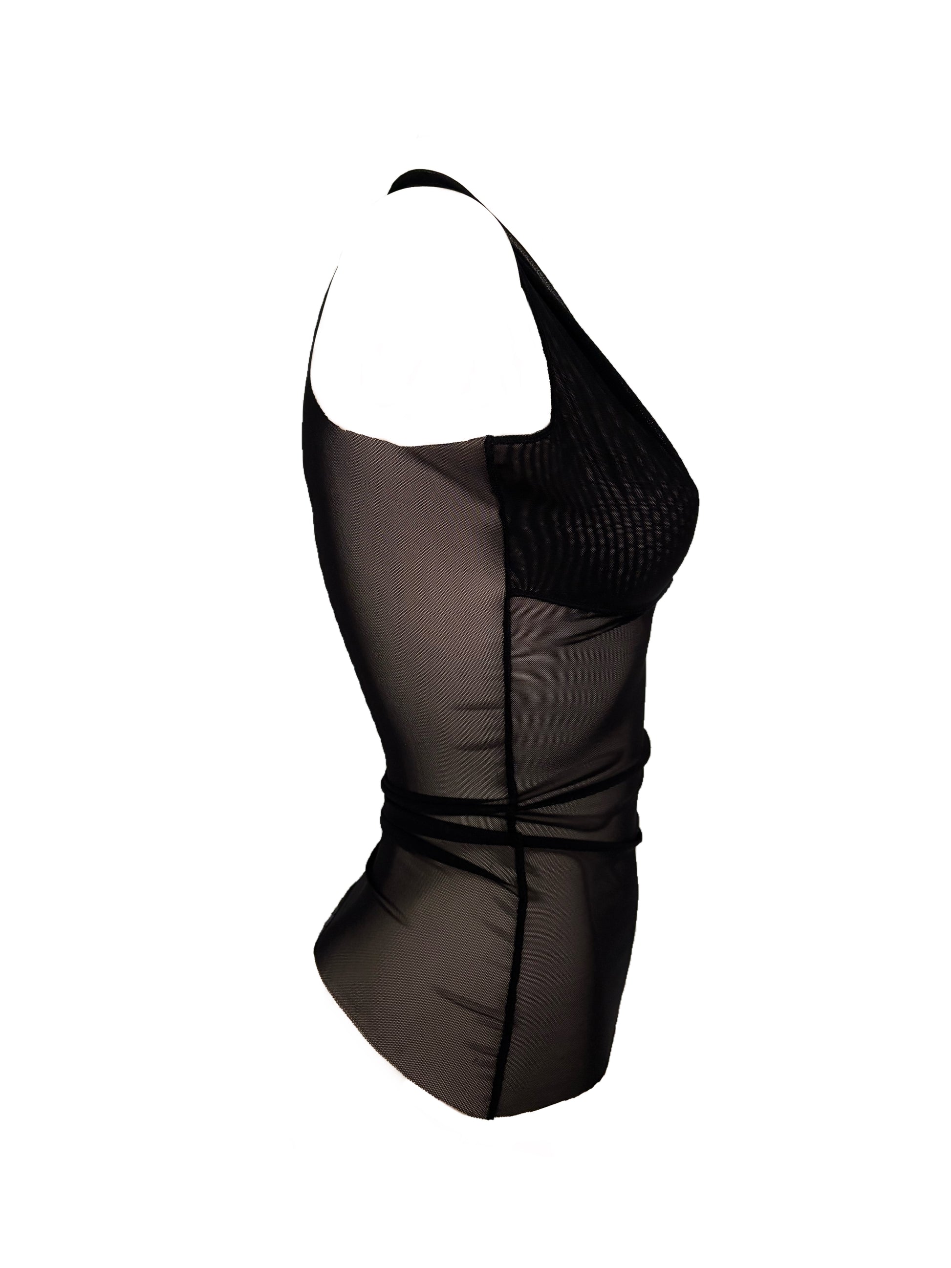 Mesh Neckholder Tank Top