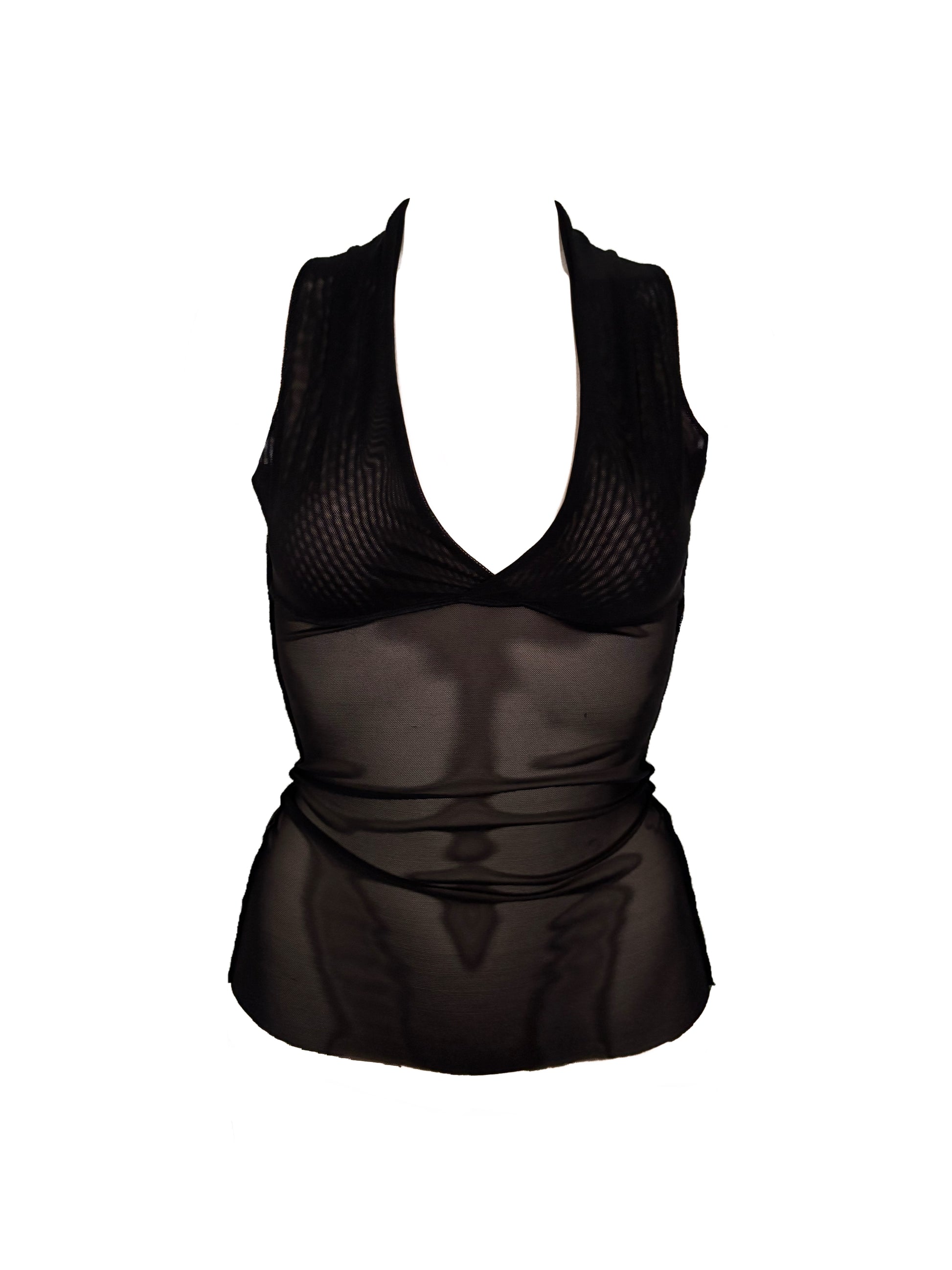 Mesh Neckholder Tank Top