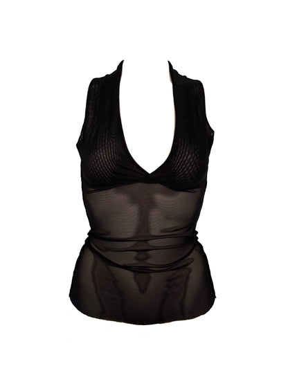 Mesh Neckholder Tank Top