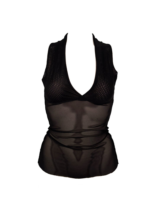 Mesh Neckholder Tank Top