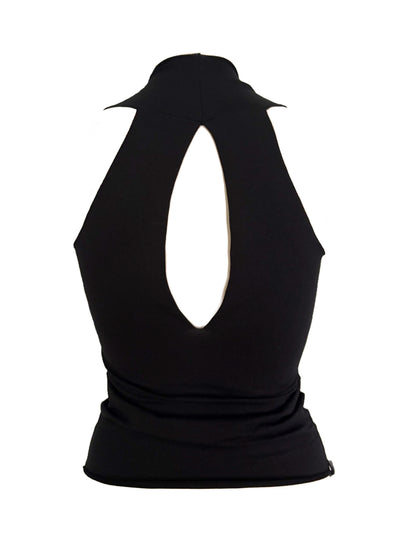 Reversible Cotton Neckholder Tank Top